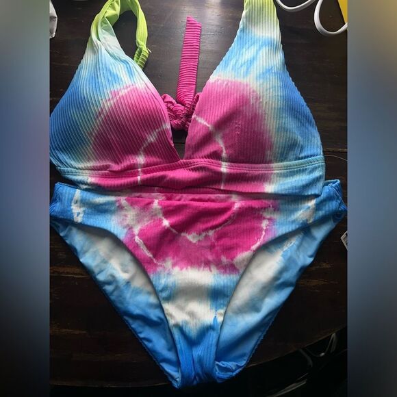 Soluna Swim NWT Vibrant Tie-Dye Bikini set - Picture 2 of 4